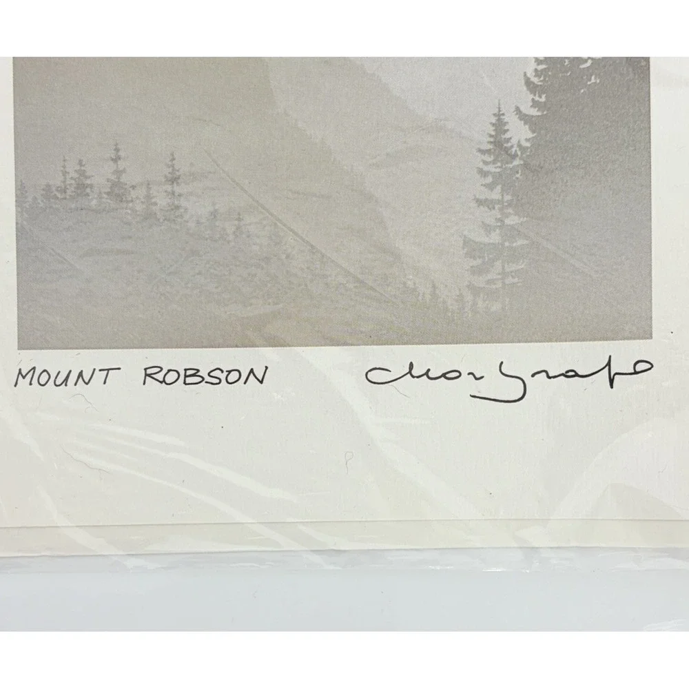 Peter And Traudl Markgraf Blank Greeting Cards First Snow and Mount Robson
